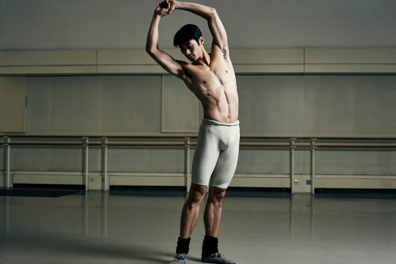 Ryoichi Hirano in a ballet studio at London's Royal Opera House