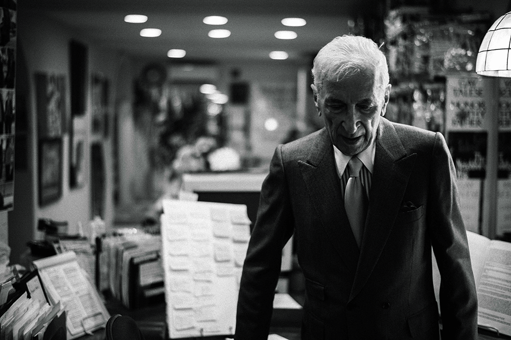 Gay Talese shot by Max Vadukul 