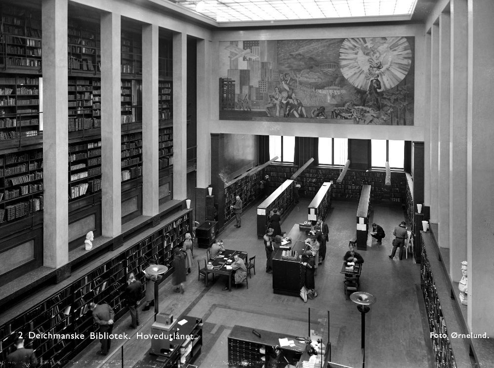 Deichman Main Library (1959). Photo: Leif Ørnelund © Oslo Museum