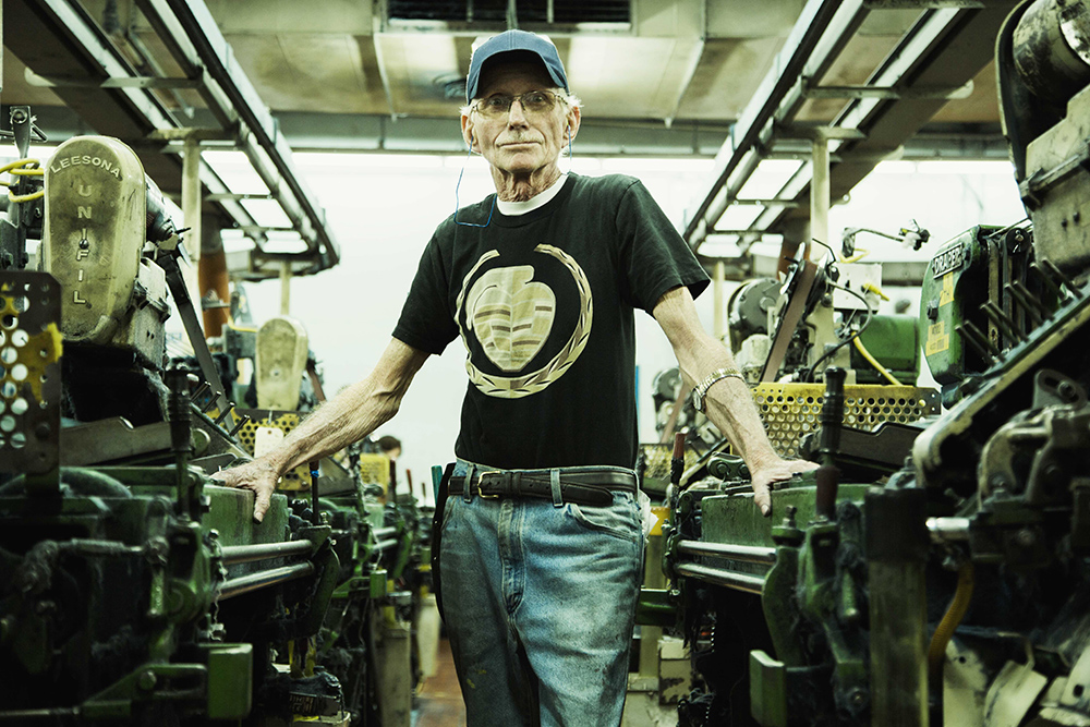 X3 Technician Mike Roberson is responsible for maintaining the American Draper X3 shuttle looms at White Oak Mill, Greensboro