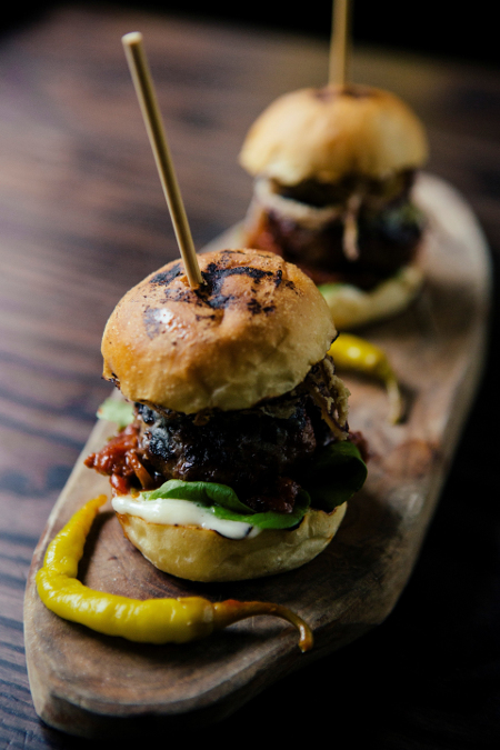 Smoked Basque burgers