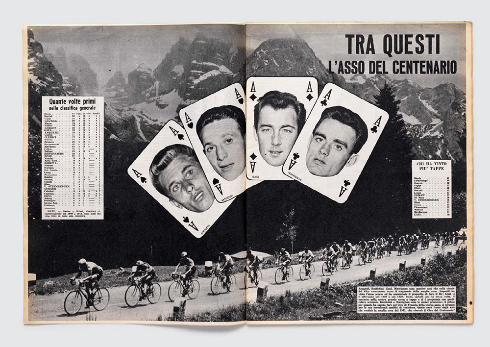 Jacques Anquetil, Graziano Battistini, Charly Gaul and Imerio Massignan were this publication’s favourites for the 1961 Giro, but overall victory went to the Italian rider Arnaldo Pambianco