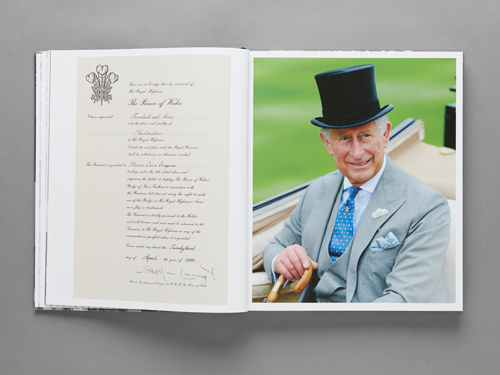 The Prince of Wales, who granted Turnbull & Asser a Royal Warrant in 1980
