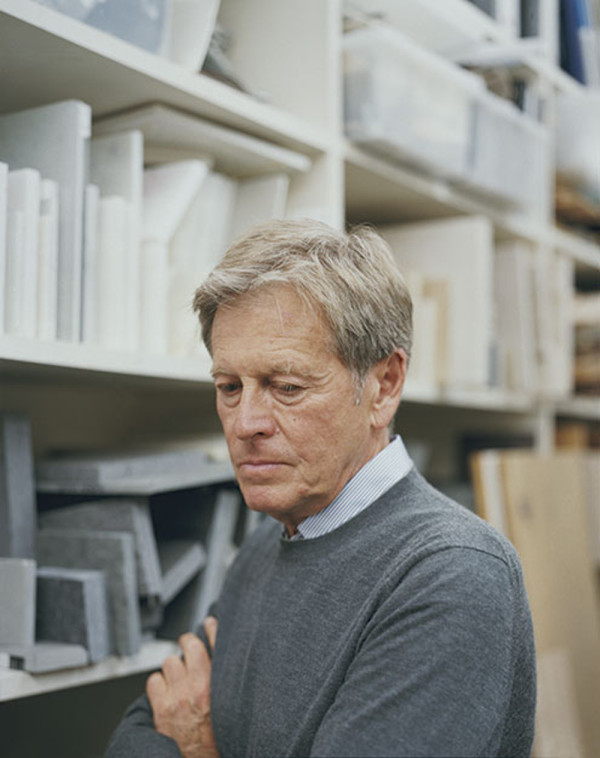 John wears cashmere jumper and striped cotton shirt BRUNELLO CUCINELLI