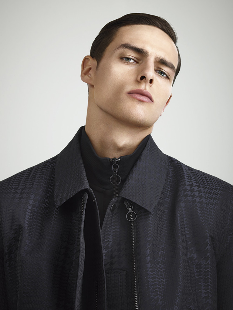 Zip rib jacket, Price of Wales check mac