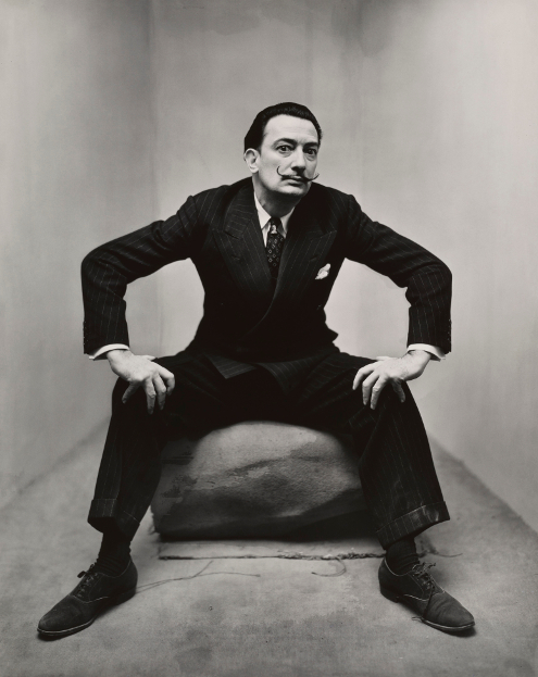 Irving Penn 1917-2009 Salvador Dali, New York 1947 Gelatin silver print. Vintage. 235 x 184 mm The Sir Elton John Photography Collection Copyright © The Irving Penn Foundation 