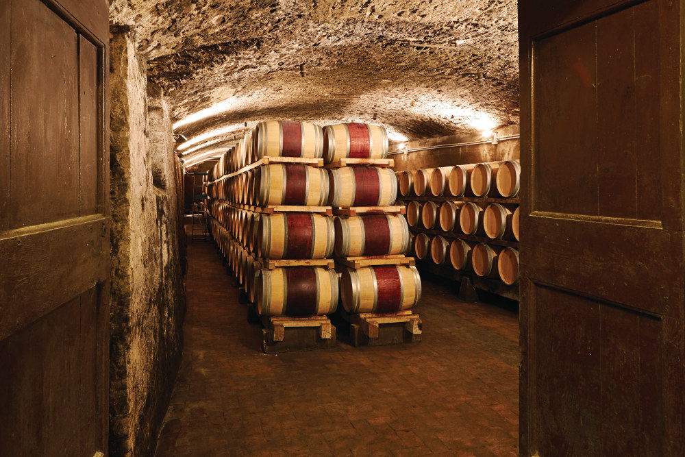 An Aladdin’s cave of fine wine awaits those lucky enough to visit the cellars set deep in the heart of Castello di Nipozzano