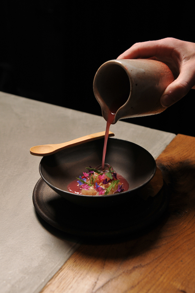 Langoustine and rhubarb aguachile | PORT Magazine