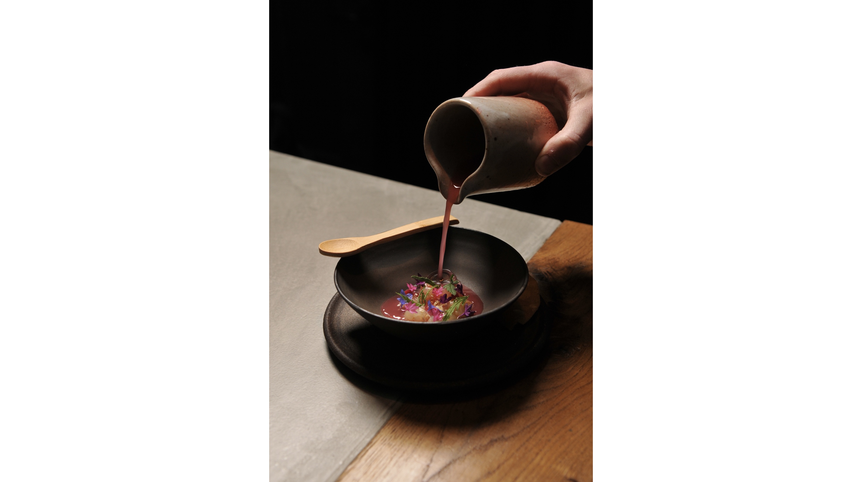 Langoustine and rhubarb aguachile | PORT Magazine