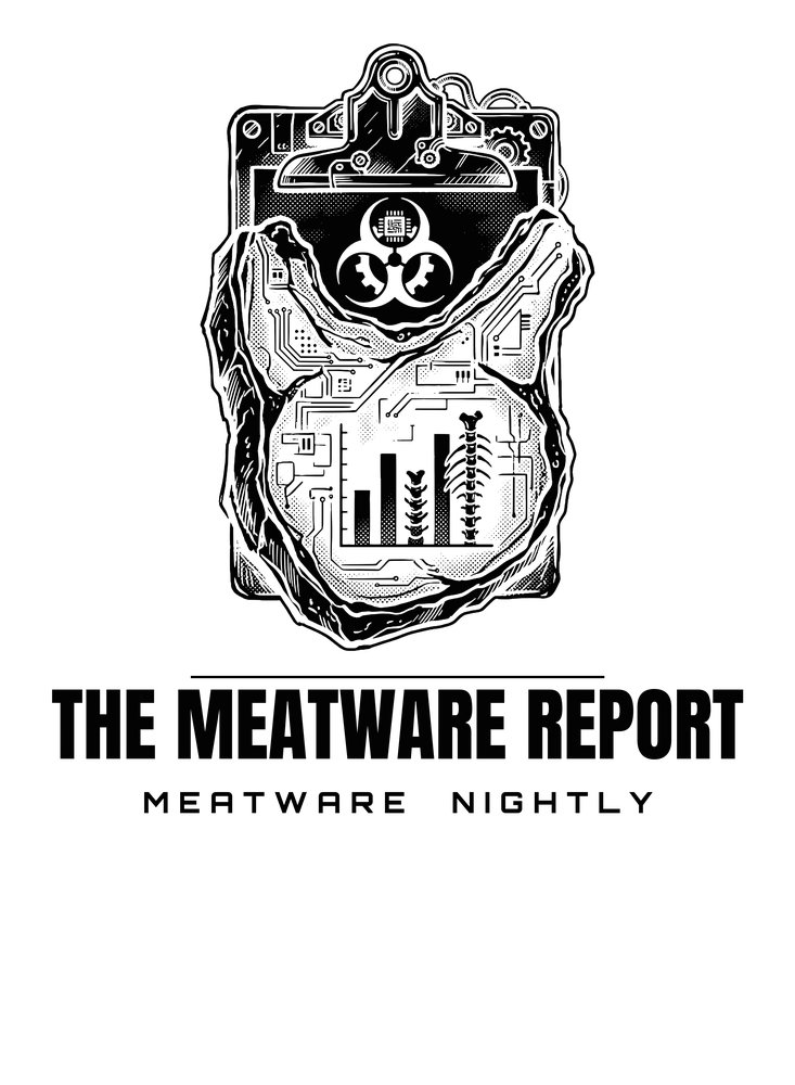 The Meatware Report — Tee — Black on white