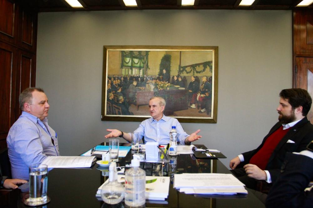 Secretário de Agricultura e Abastecimento recebe o prefeito de Pradópolis