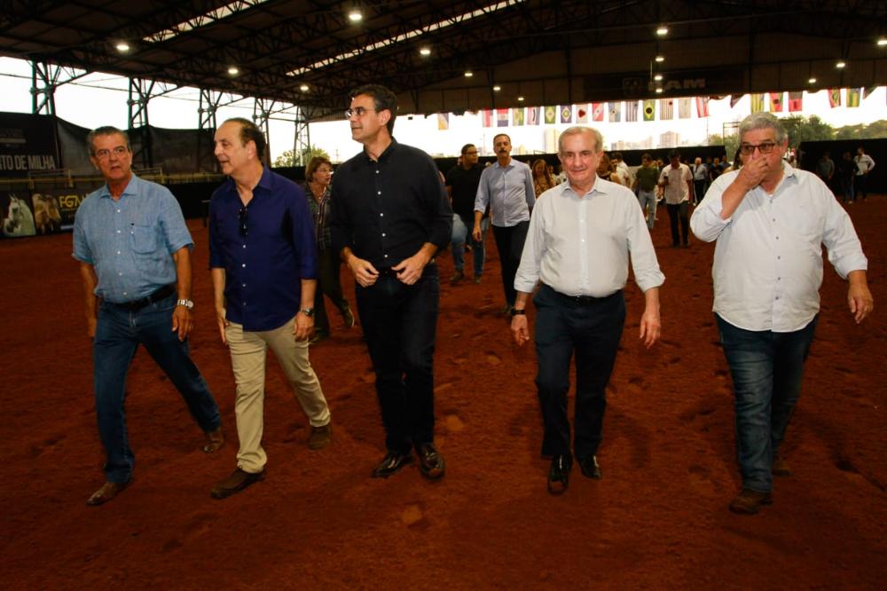 Governador Rodrigo e Secretário Francisco Matturro acompanham o Campeonato Nacional de Quarto de Milha, em Araçatuba