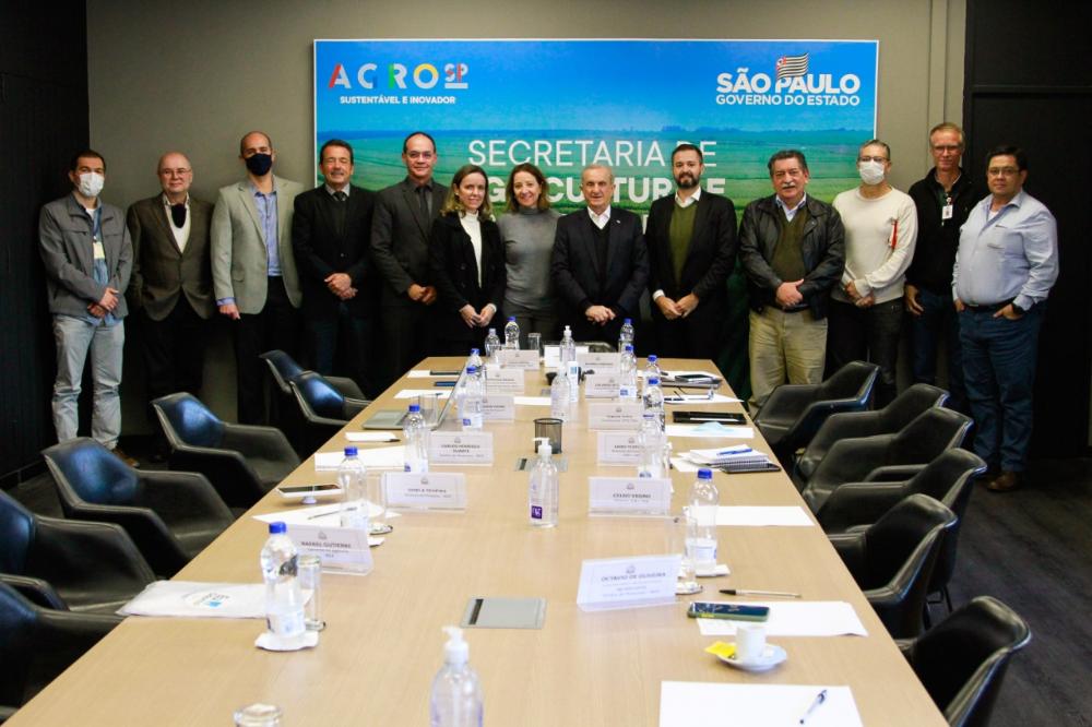 Secretaria de Agricultura e Abastecimento do Estado de São Paulo recebe diretores do IBGE para reunião de estabelecimento de parceria