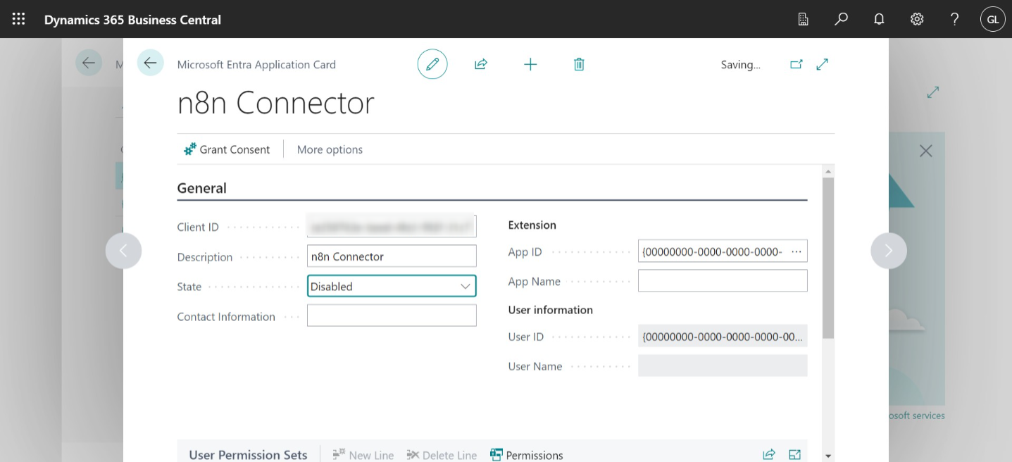 On Client ID enter your "n8n Connector" Client ID from previous steps