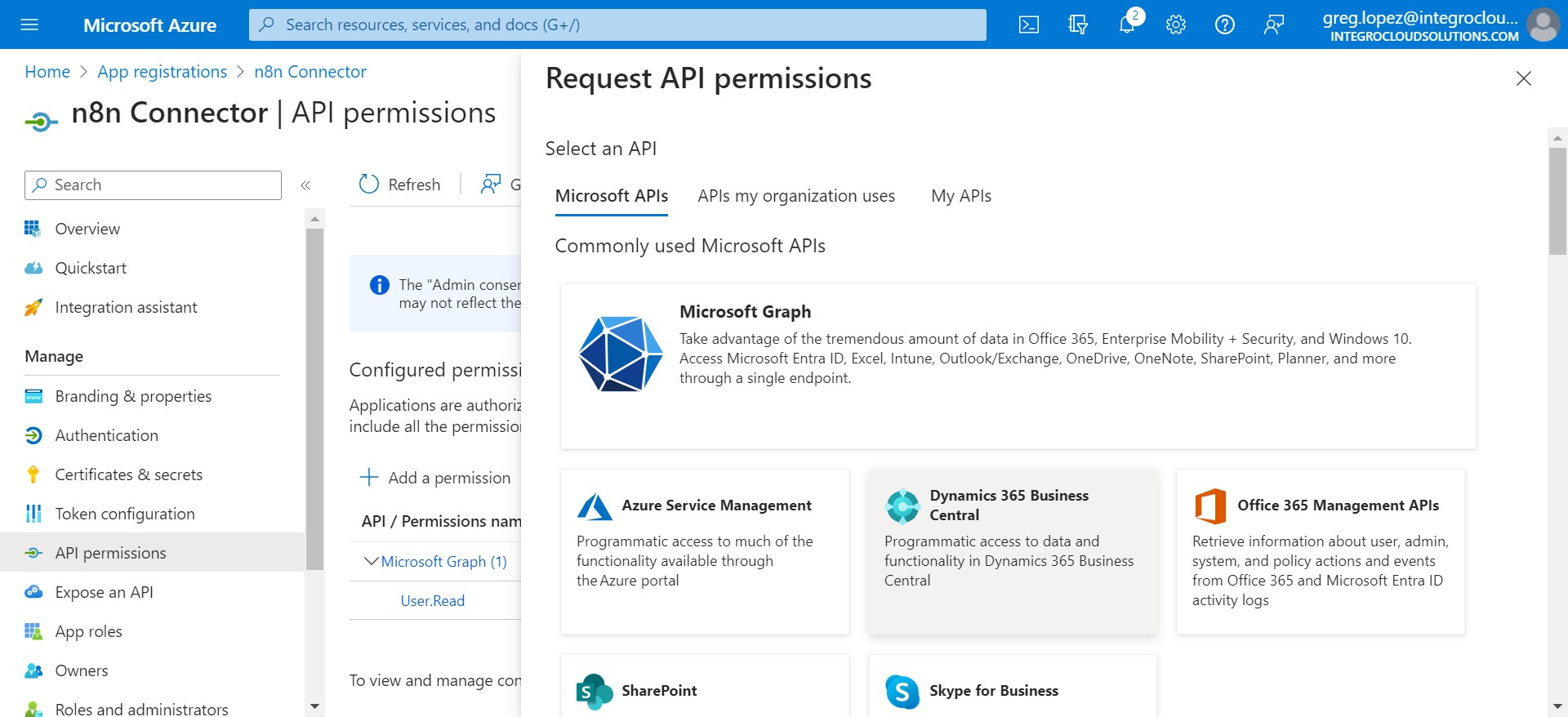 Click on "Dynamics 365 Business Central"