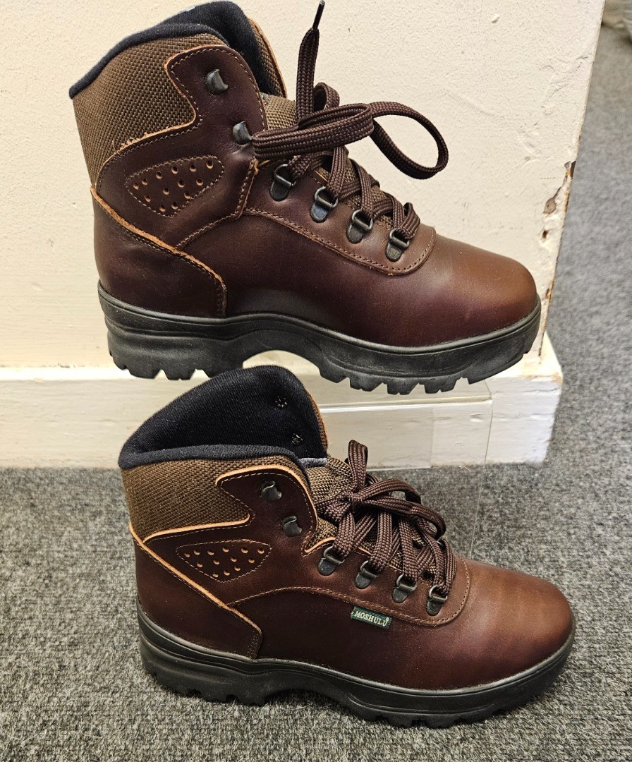 Ladies MOSHULU COUNTRY WEAR brown Leather walking boots UK 6.5 - CG A35 ...