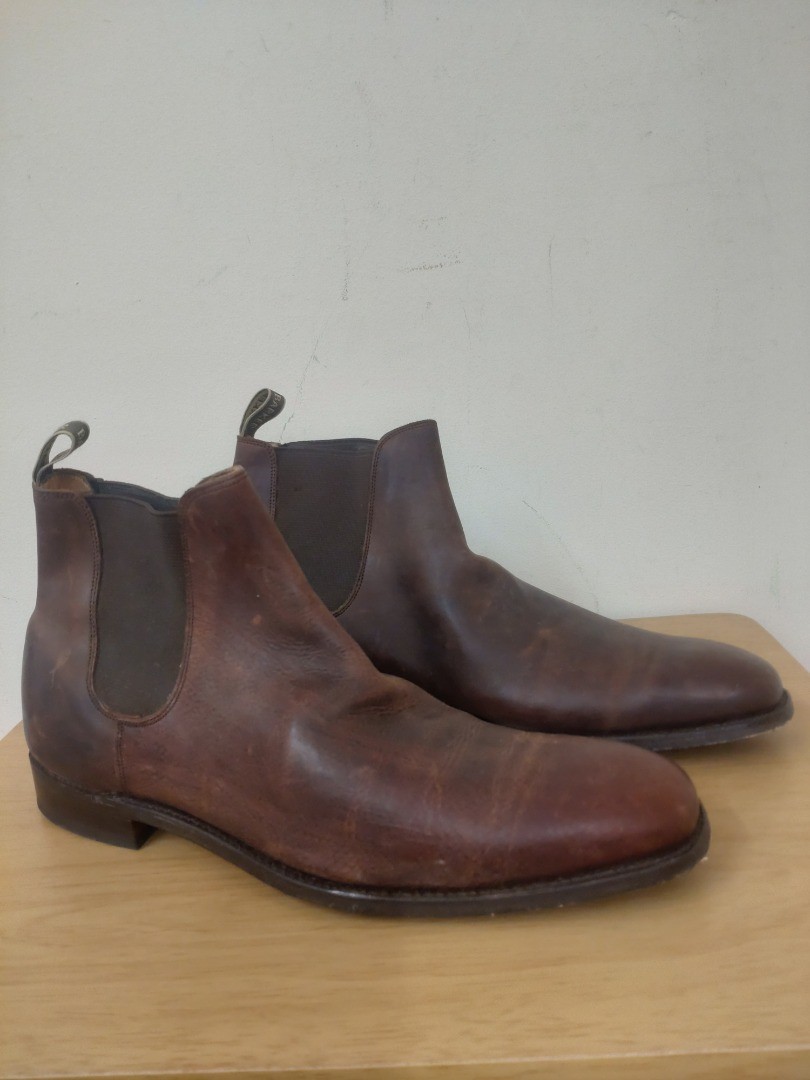 MEN'S BROWN BARKER leather boots. UK 10.5 - CG K13 £9.99 - PicClick UK