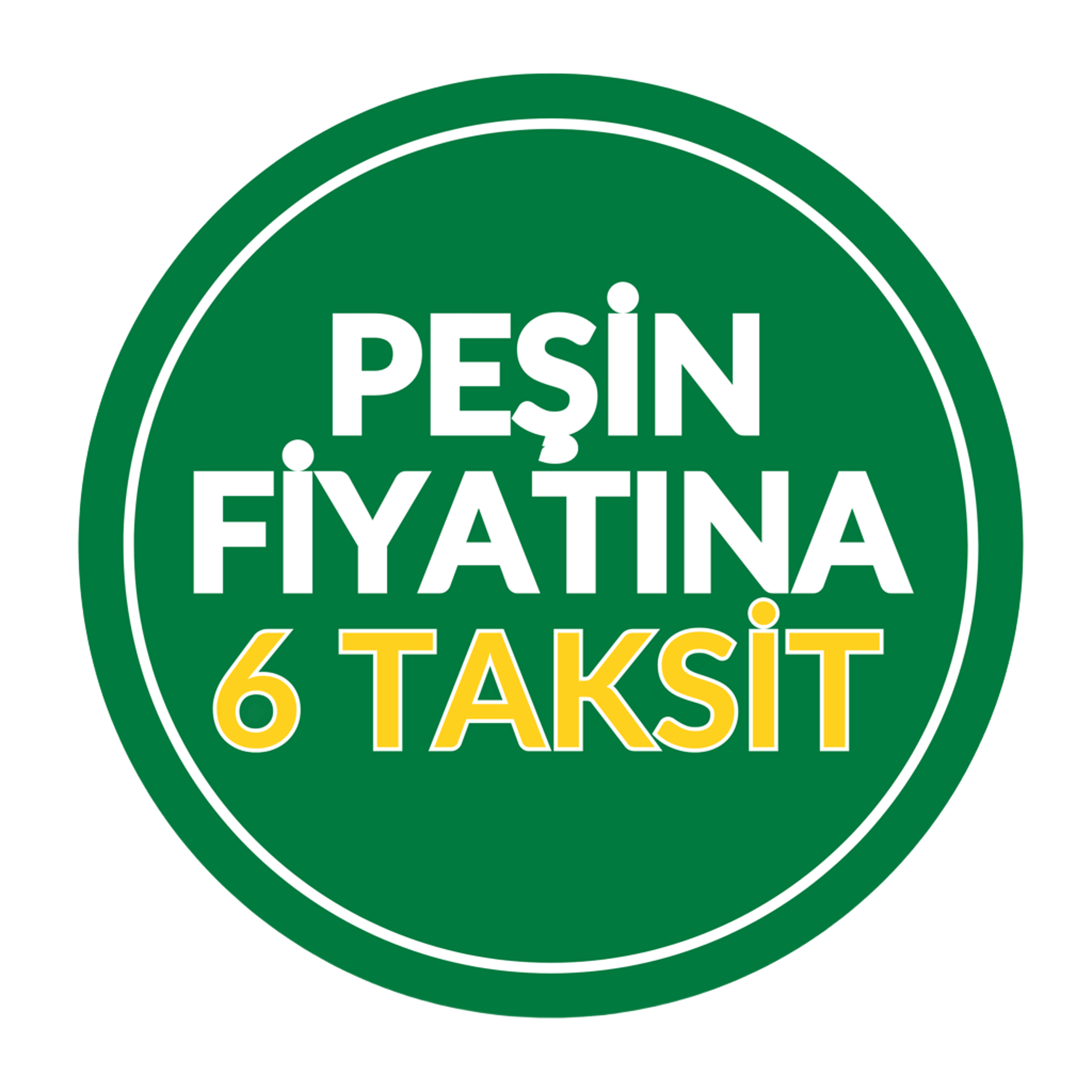Peşin Fiyatına 6 Taksit