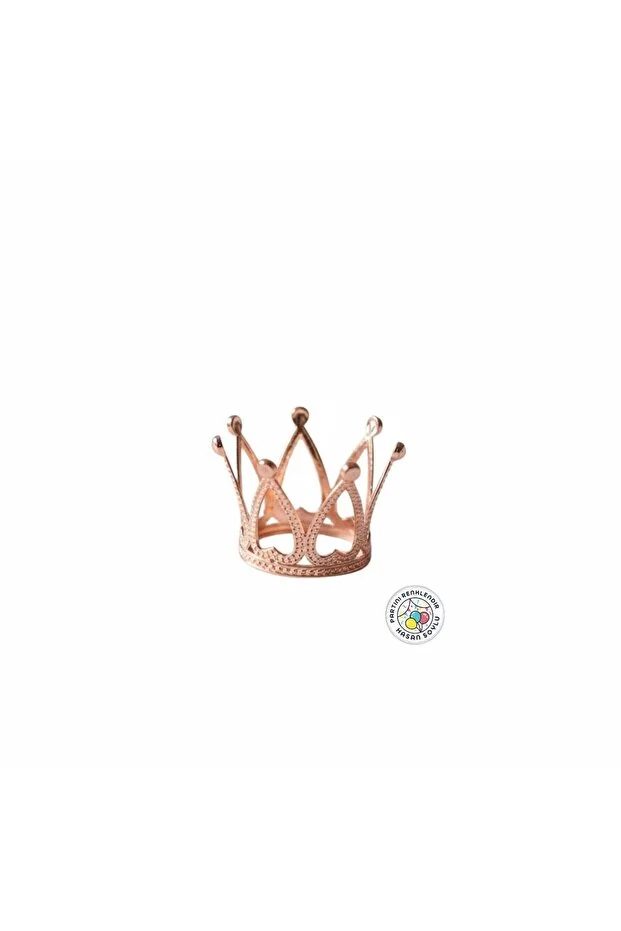 Doğum Günü Rose Gold Pasta Taçı 3 cm