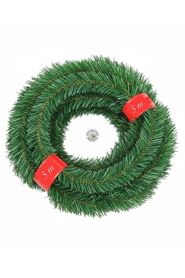 Yeşil Çam Dalı Garland 5 Metre