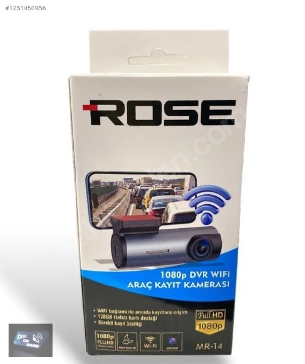 ROSE Mr-14 1080P HD ARAÇ KAMERSI EKRANSIZ WİFİ İLE GÖRÜNTÜ İZLE