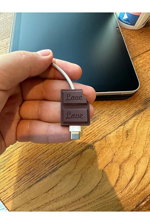 Sevimli Figürlü Slikon Kablo Ucu Koruyucular Typc Lightning Micro Usb