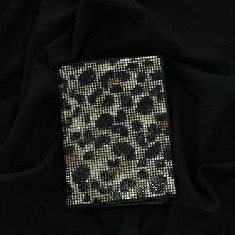 Leopar Taşlı Ruhsat Kılıfı