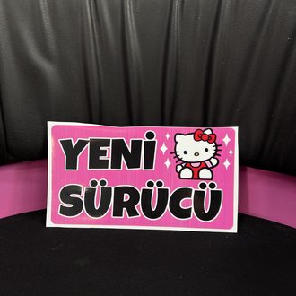 Yeni Sürücü Sticker Hello Kitty