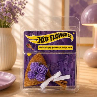 Hot Flowers Araç İçi Mini Buket Klima Süsü Hediyelik Çiçek