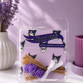 Kuromi Araç İçi Mini Buket Klima Süsü Hediyelik Çiçek