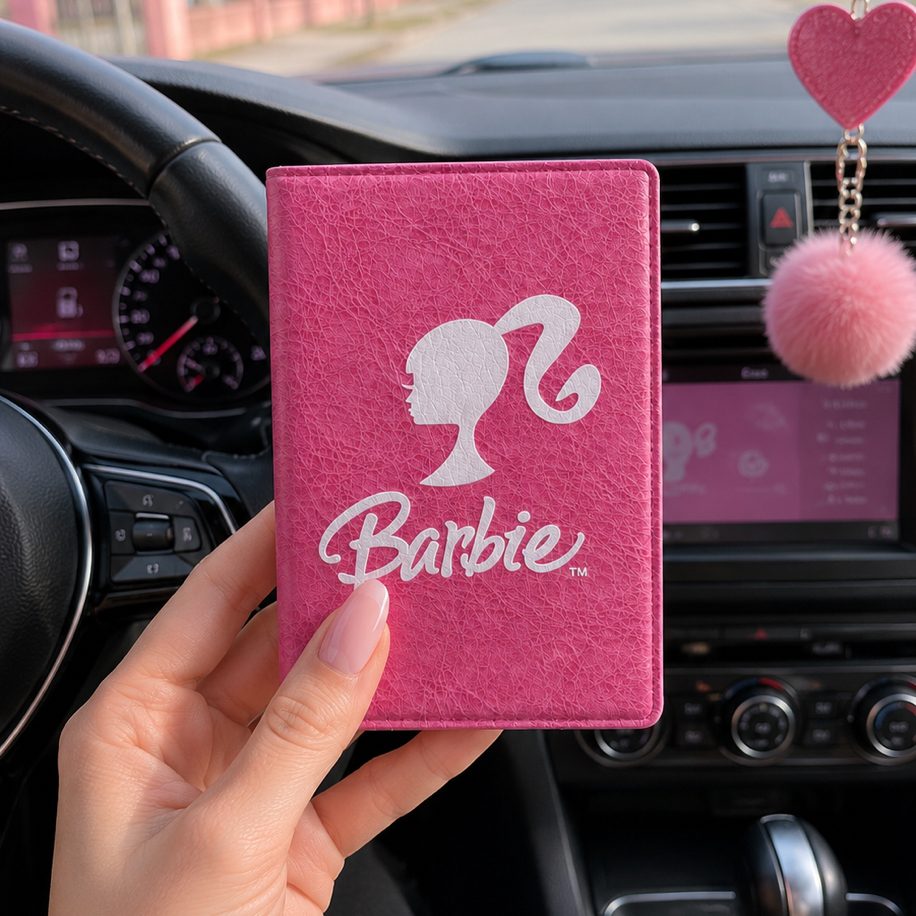 Barbie Deri Ruhsat Kılıfı