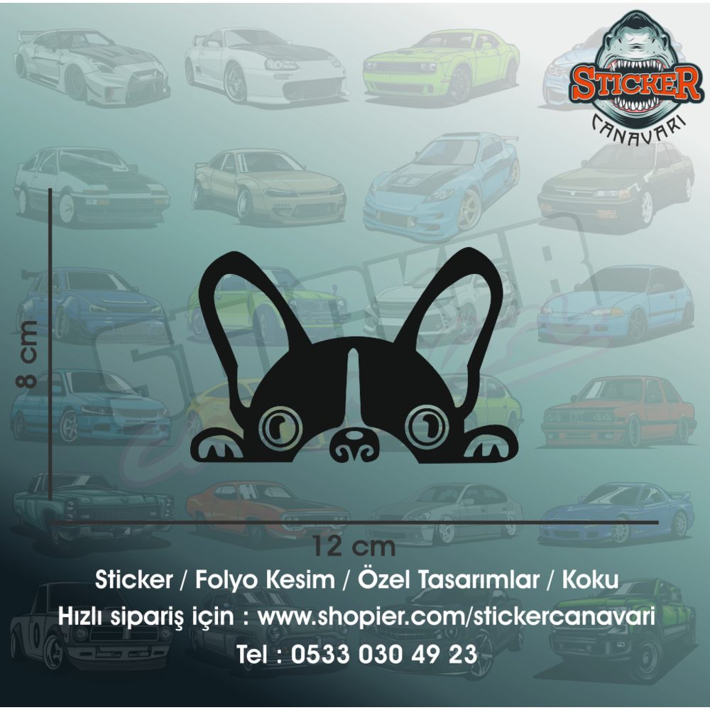 Bagajdan Bakan Köpek Sticker