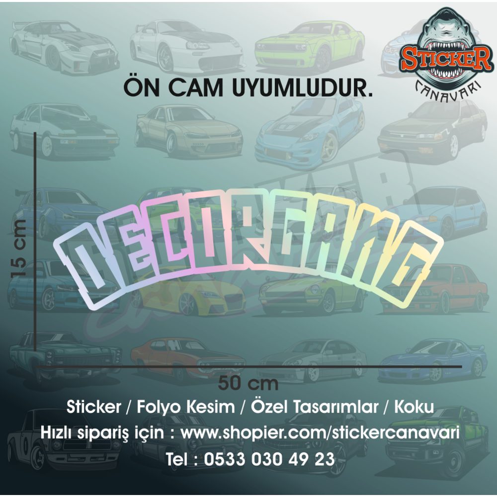 Decorgang Sticker ( Ön Cam Uyumludur )
