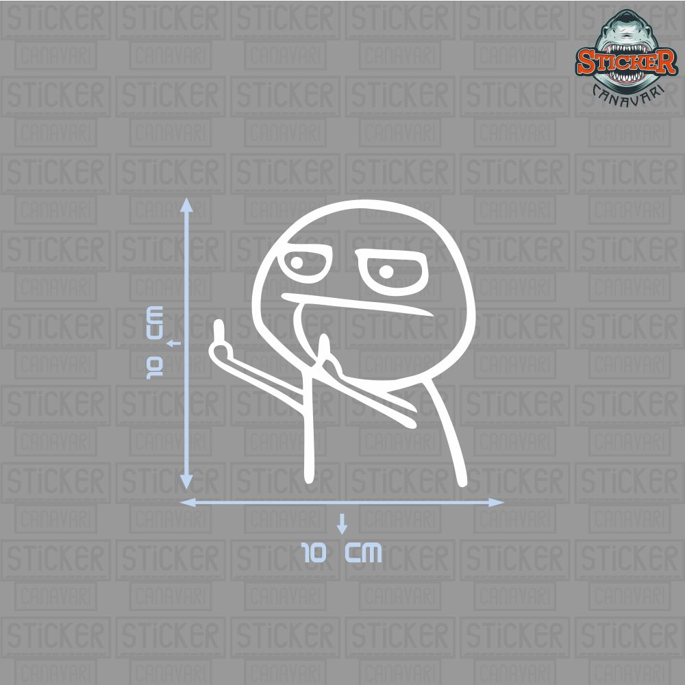 Orta Parmak 2 Sticker