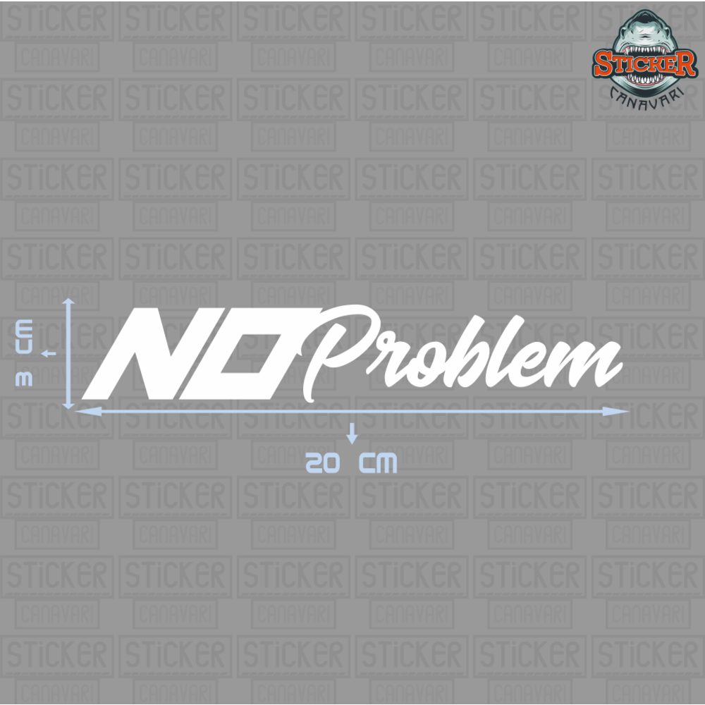No Problem Sticker