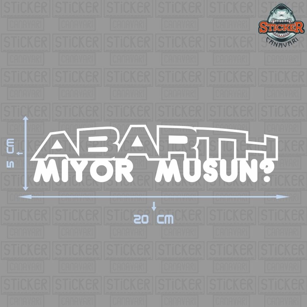 Abarth Mıyor Musun ? Sticker