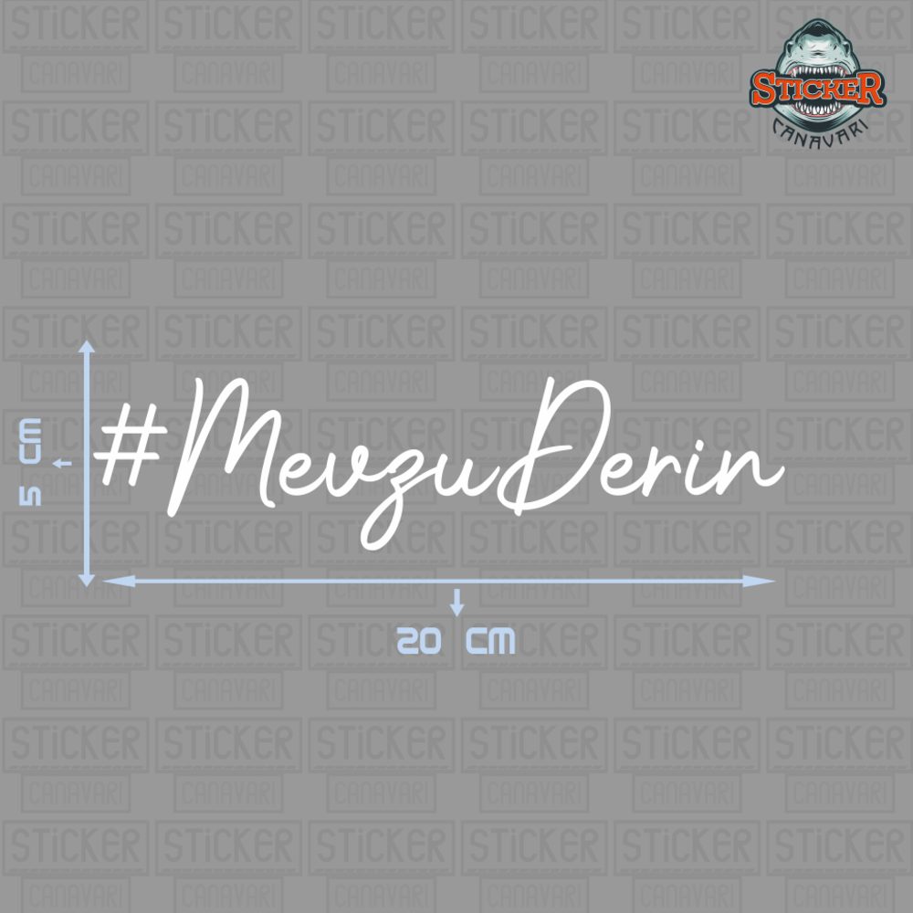 #MevzuDerin Sticker