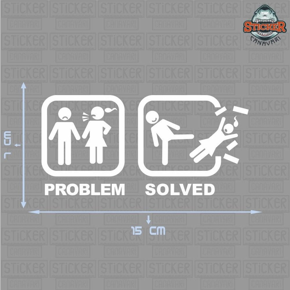 Problem - Solved Sticker
