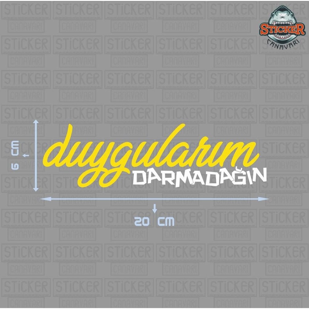 Duygularım Darmadağın Sticker