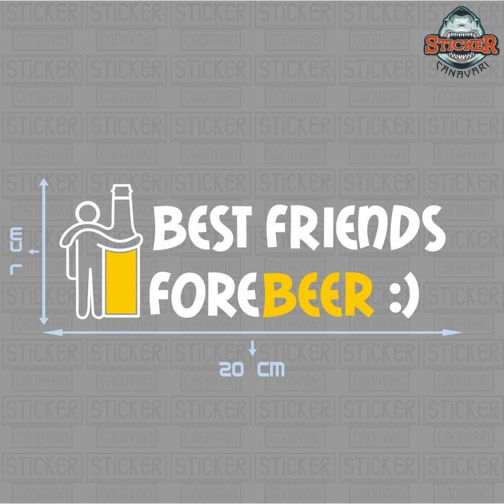 Best Friends ForeBeer Sticker