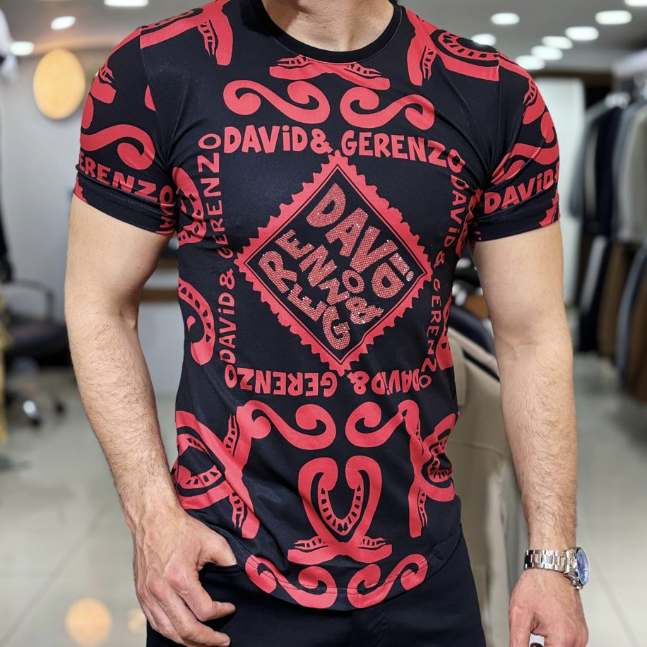 Dijital Baskı Taş Detay SlimFit Tişört