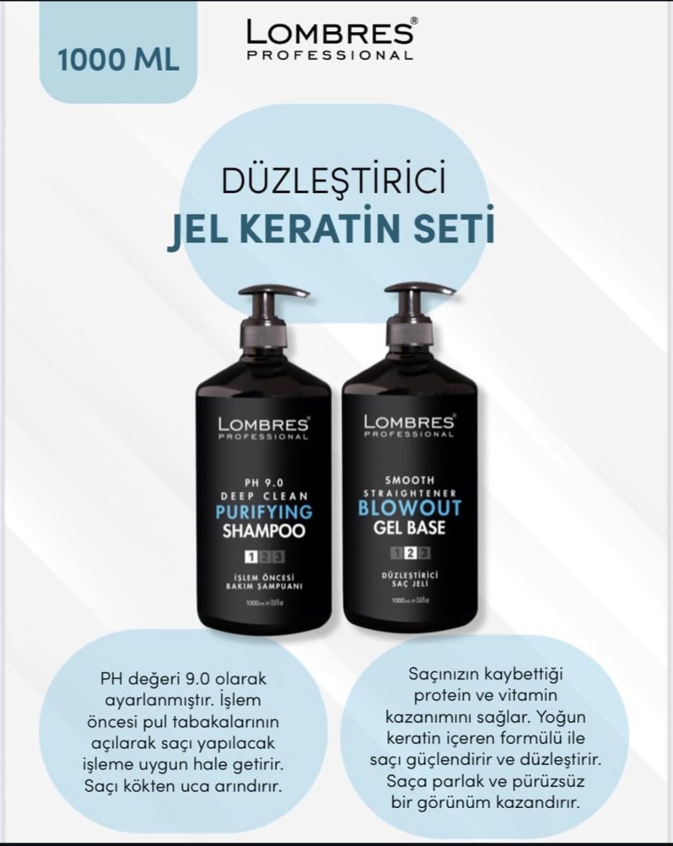 LOMRES PROFOSYENEL YOĞUN DÜZLEŞTİRİCİ KERATİN SAÇ JELİ