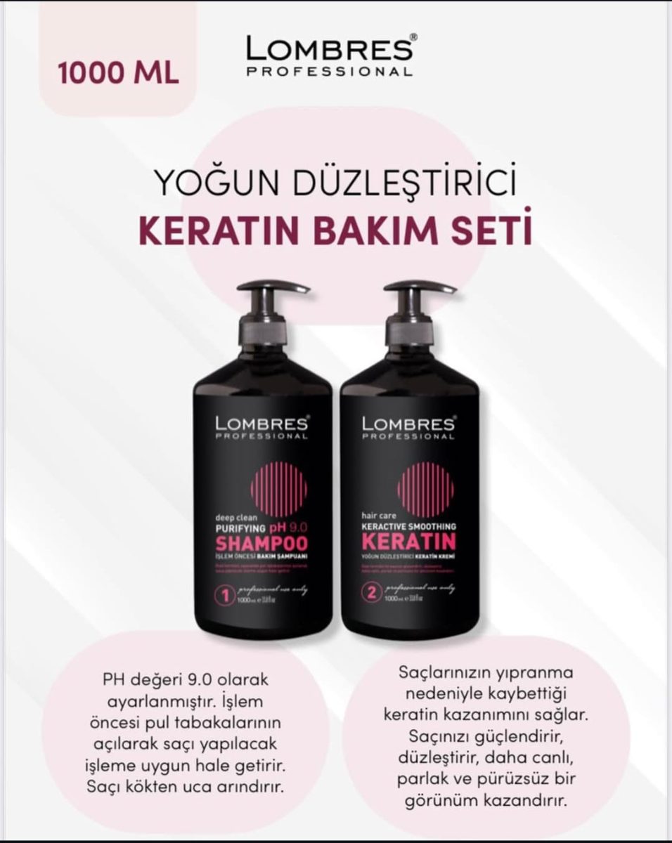 LOMRES PROFOSYENEL YOĞUN ONARICI KERATİN BAKIM SETİ