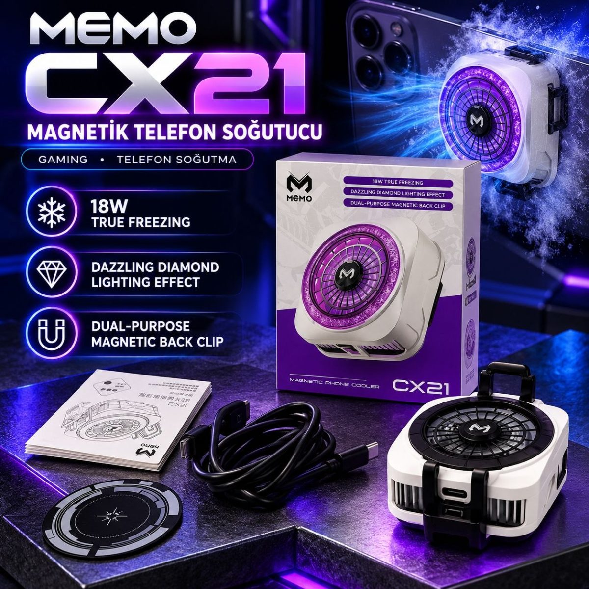 Memo Cx21 Telefon Soğutucu