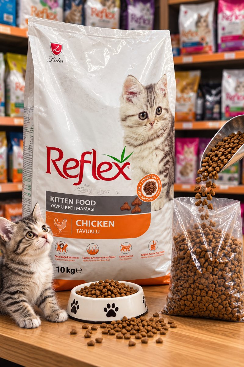 Reflex Tavuklu Yavru Kedi Maması 1kg Yüksek Besleyici İçerik ile Premium Kalite (AÇIK SATIŞ)