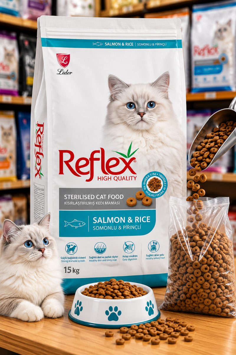 Reflex Sterilised Somonlu Ve Pirinçli Kısırlaştırılmış Kedi Maması 1Kg