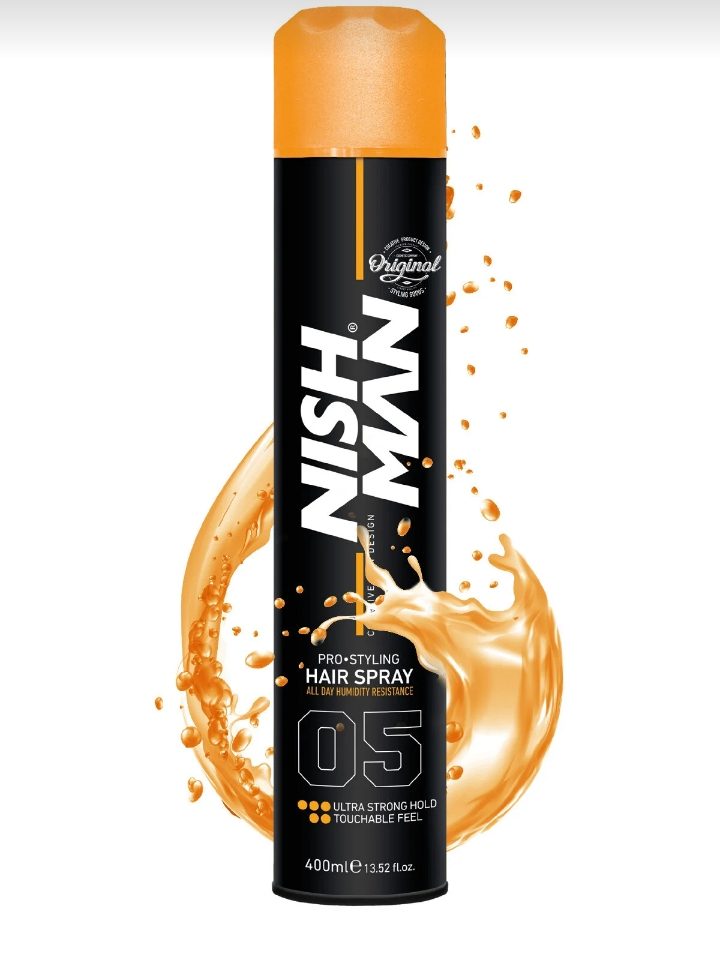 NISHMAN 05 - şekillendirici Sert saç spreyi 400 ml