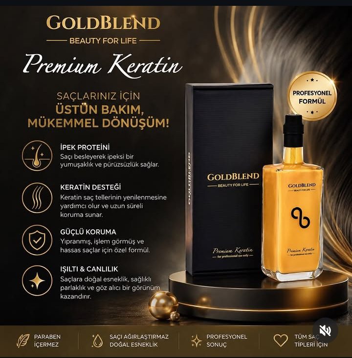 GoldBlend Altın Keratin mucizevi bakım seti