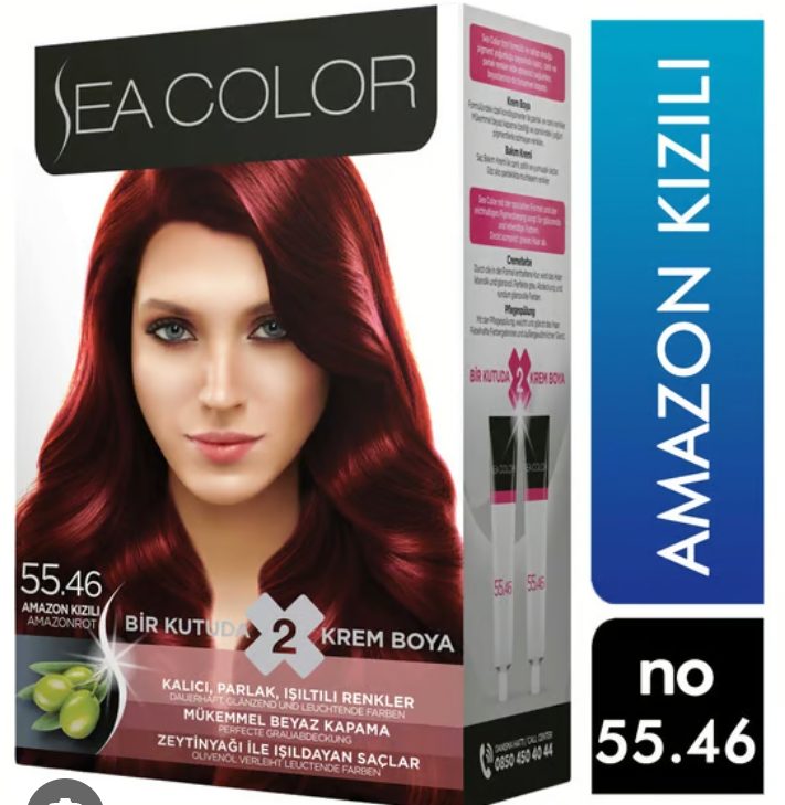 Sea Color 55.46 Amazon Kızılı set saç boyasıdır.