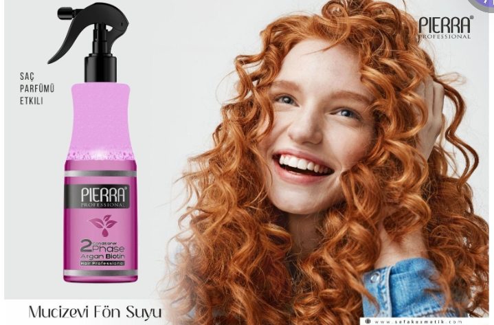 Pierra Professional Argan & Biotin 2 Fazlı Saç Kondisyoneri ve Fön Suyu (400 ml).